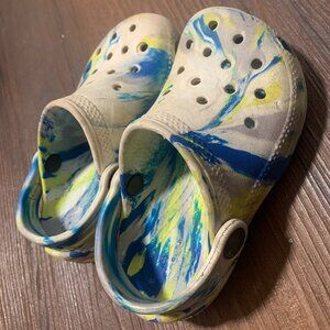 Marbled Toddler Crocs